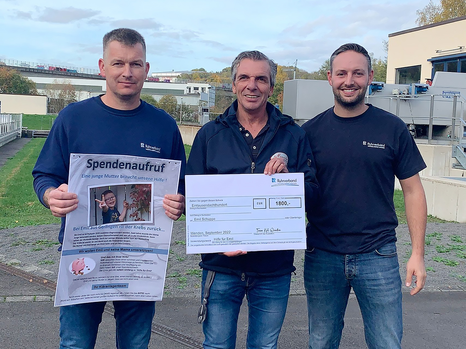 1.800 Euro Spende für den krebskranken Emil aus Gerlingen