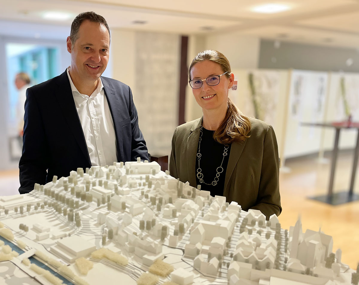 Ausstellung mit freiraumplanerisch-städtebaulichen Wettbewerbsbeiträgen eröffnet