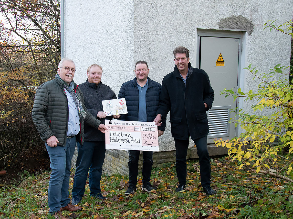 Anschaffung des Trafohauses am Dorfplatz Heid ermöglicht