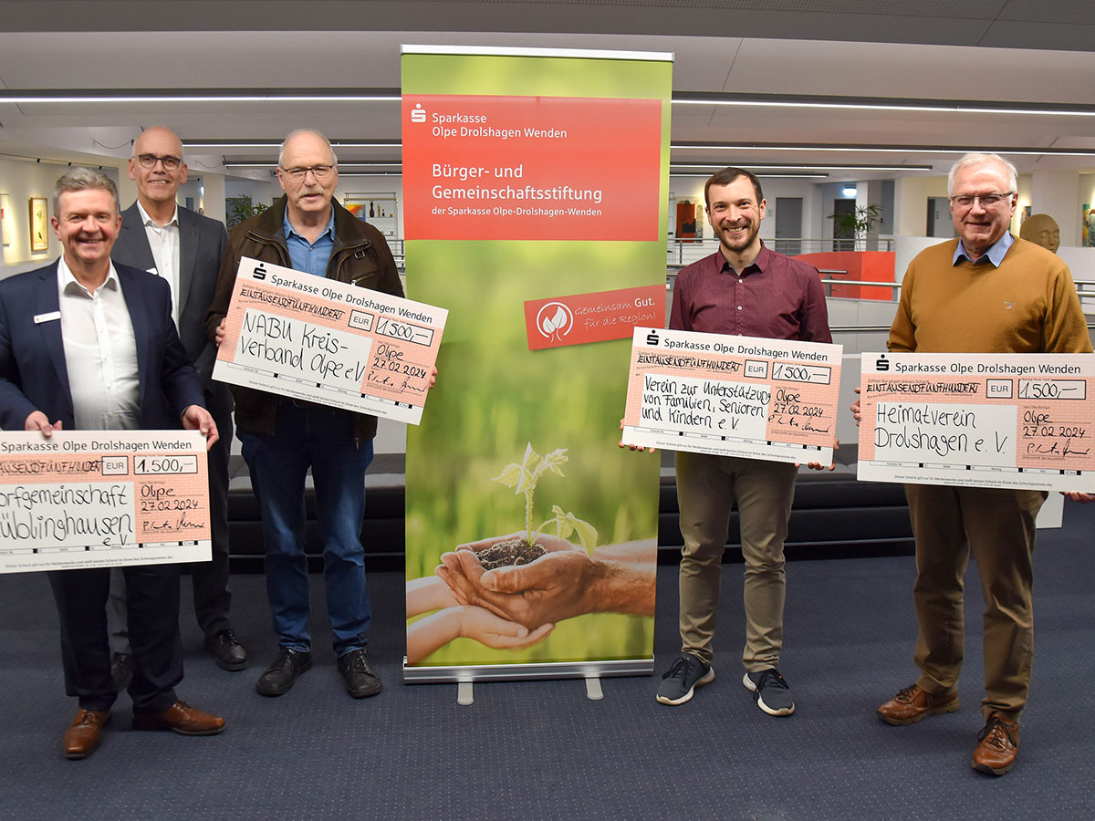 Sparkassen-Stiftung fördert nachhaltige Projekte
