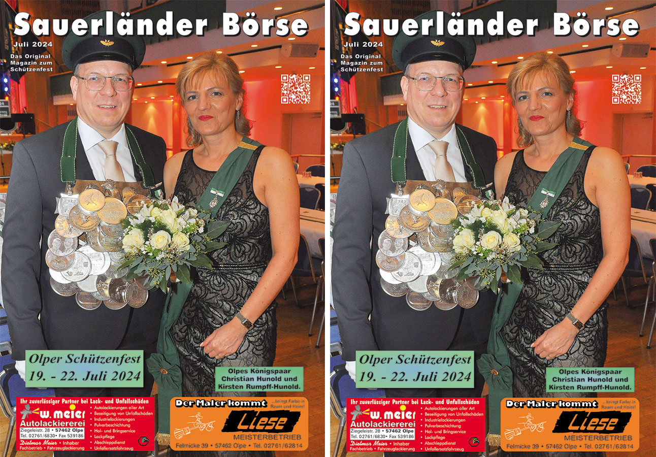 Das Original Magazin zum Olper Schützenfest 2024 hier zum Nachlesen!