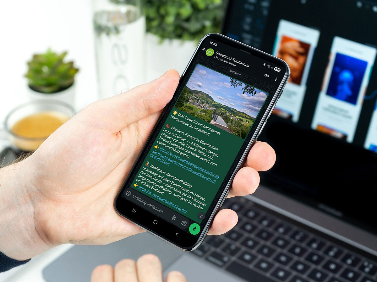 Sauerland-Tourismus startet eigenen WhatsApp-Kanal